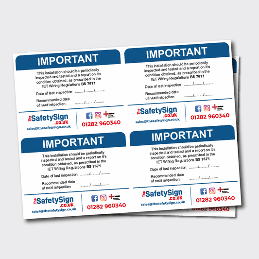 Tradesmen Stickers - The Safety Sign
