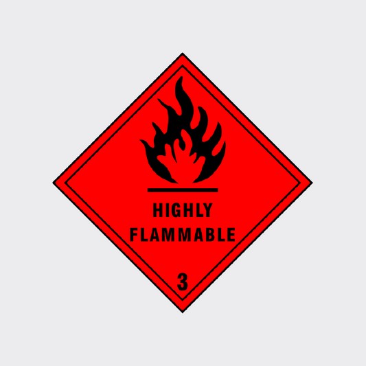 Highly Flammable 3 Sticker - DANG0002