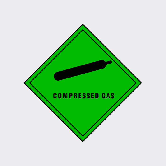 Gas Diamond Code Compressed Gas Diamond Sign