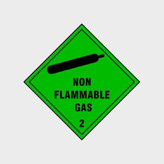 Non Flamable Gas Sticker