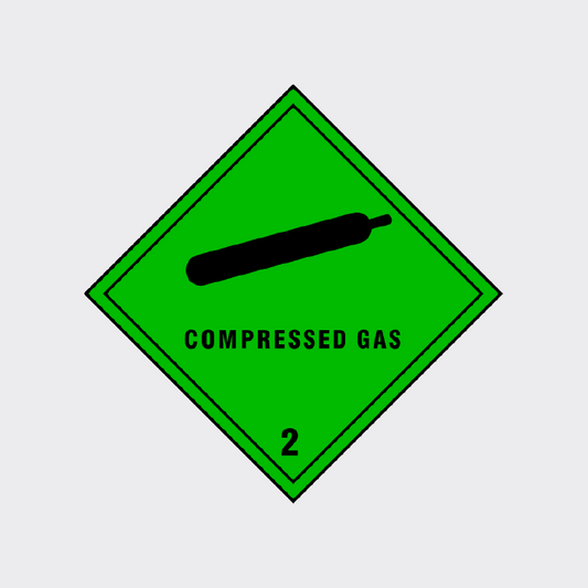 Compressed Gas Sticker