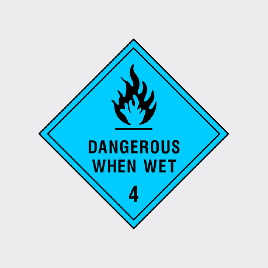 Dangerous when wet 4 Sticker