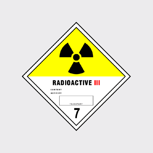 Radioactive III Class 7 Diamond Sign