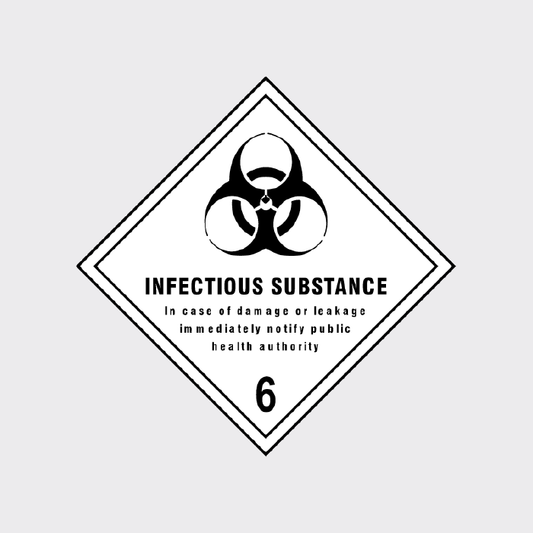Infectious Substance 6 Sticker