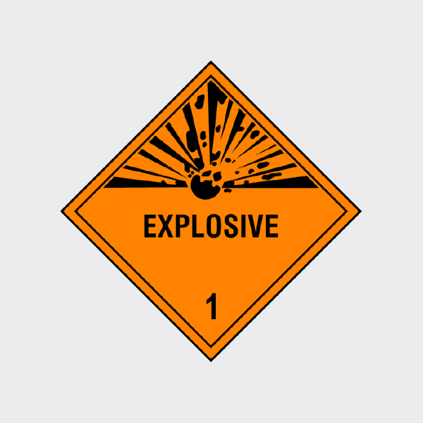Explosive Class 1 Diamond Sign - The Safety Sign