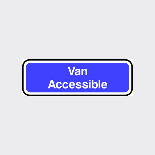 Van Accesible sign 