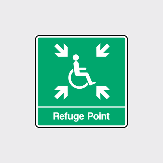 Refuge point Sign