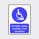 Disability Ramp Signage Disabled Signs | Clear & Compliant Disability Signs for Accessibility