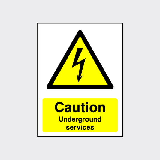 Danger Underground Services Sign