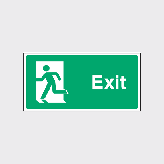 Emergency Exit left sign 