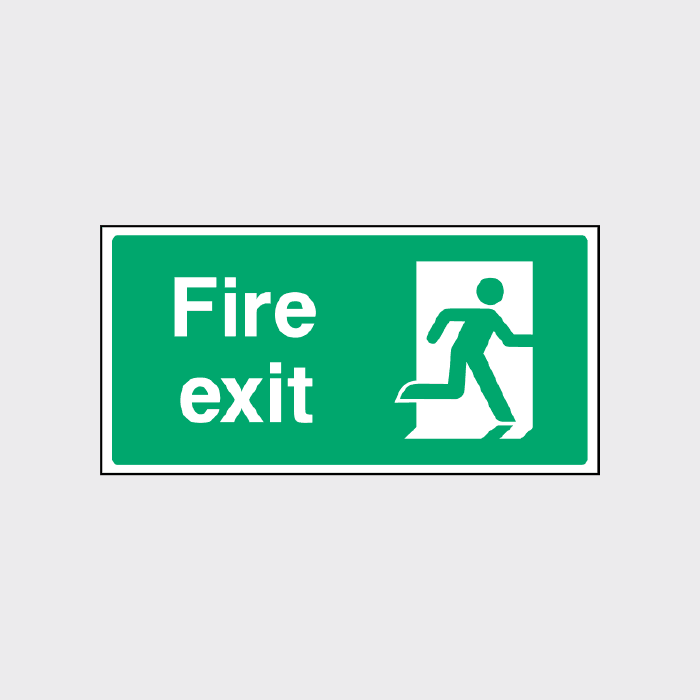Fire Exit right sign - EMER0035 – The Safety Sign Shop