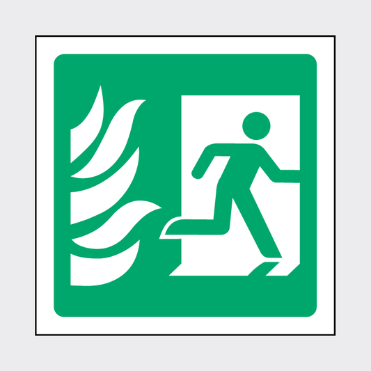 Emergency exit right sign 