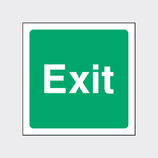 Exit Sign Square Sign 