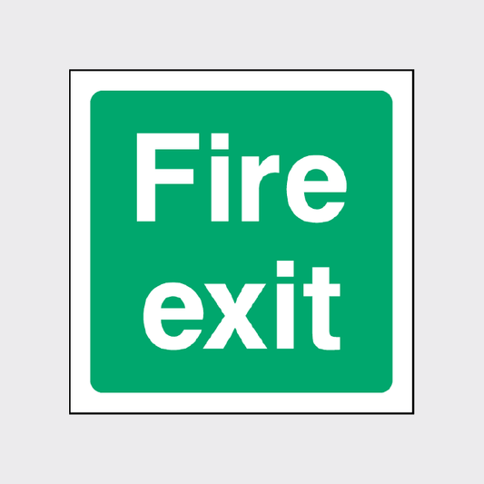 Fire Exit Square Sign
