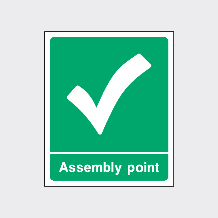Assembly Point Sign | High-Visibility Emergency Evacuation Sign