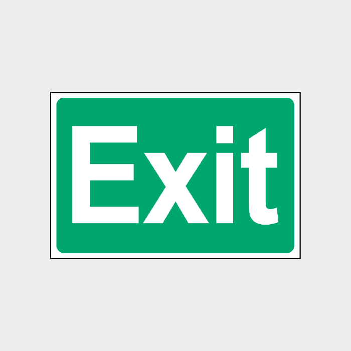 Exit sign - EMER0083 – The Safety Sign Shop