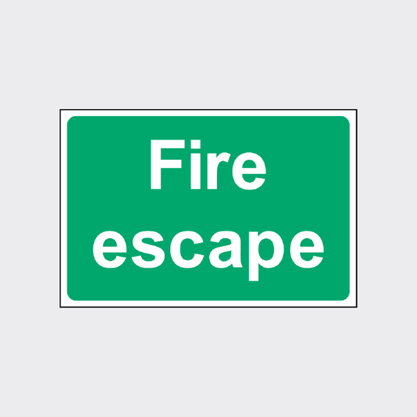 Fire Escape Sign | Essential Fire Safety Signage
