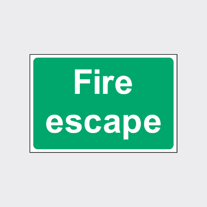 Fire Escape Sign | Essential Fire Safety Signage