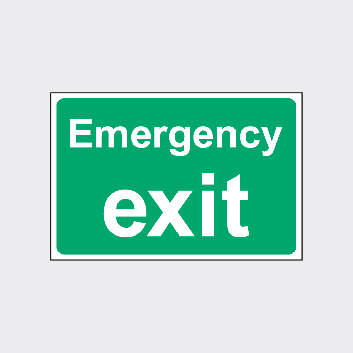 Emergency Exit Sign | High-Visibility Fire Safety Sign