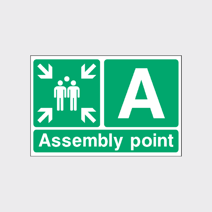 Assembly Point A Sign | High-Visibility Emergency Evacuation Sign