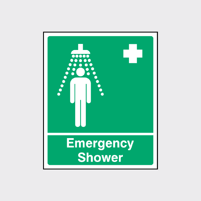 First Aid Shower Sign First Aid Emergency Shower Sign | Workplace Safety Notice