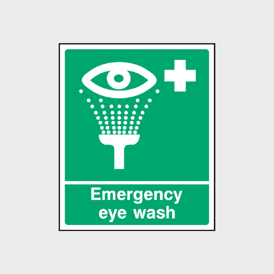 Emergency Eye Wash Sign
