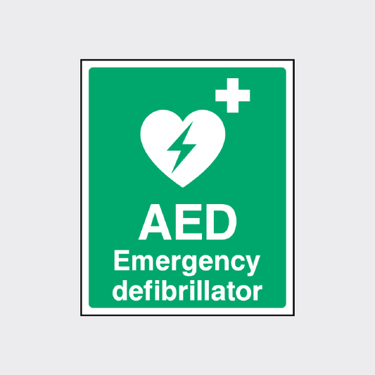 Emergency Defibrillator sign