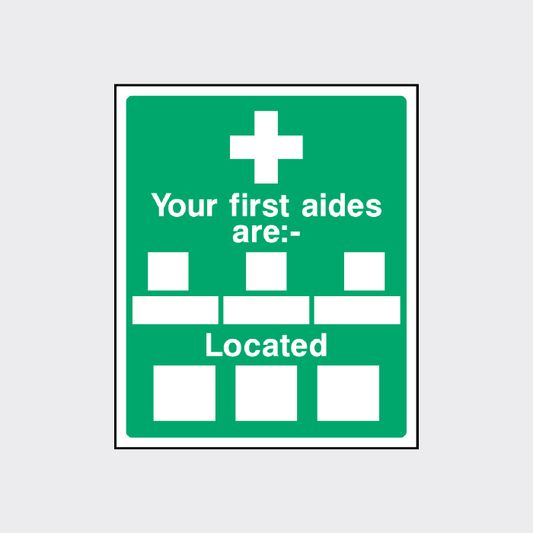Your first aides are Signage - FAID0009
