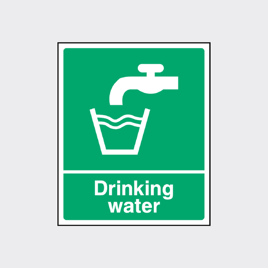 First Aid - Drinking Water Sign