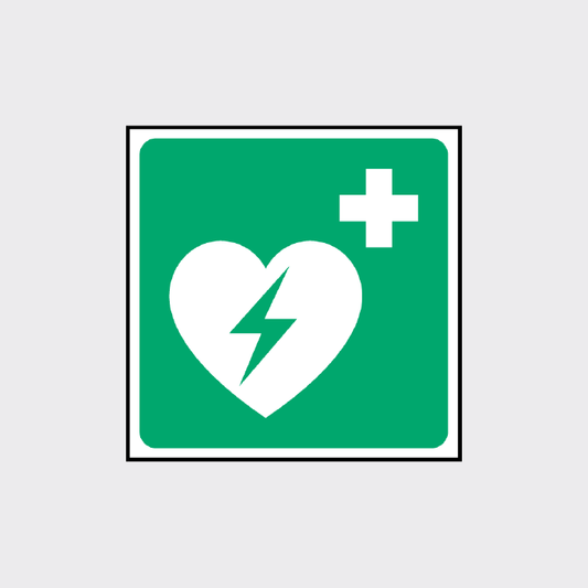 First Aid - Defibrillator signage