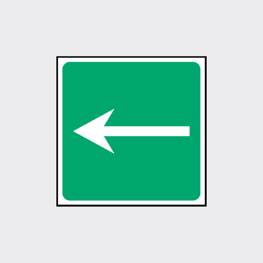 First Aid Left Arrow Sign