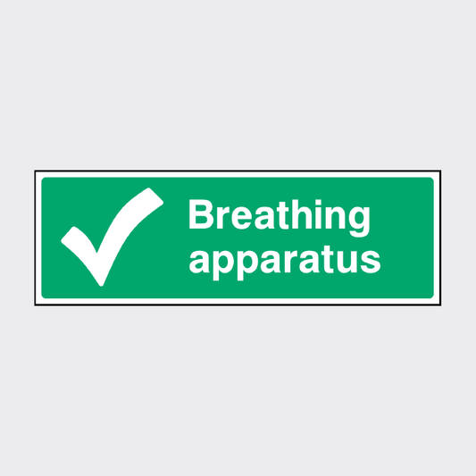 First Aid Breathing Apparatus Sign