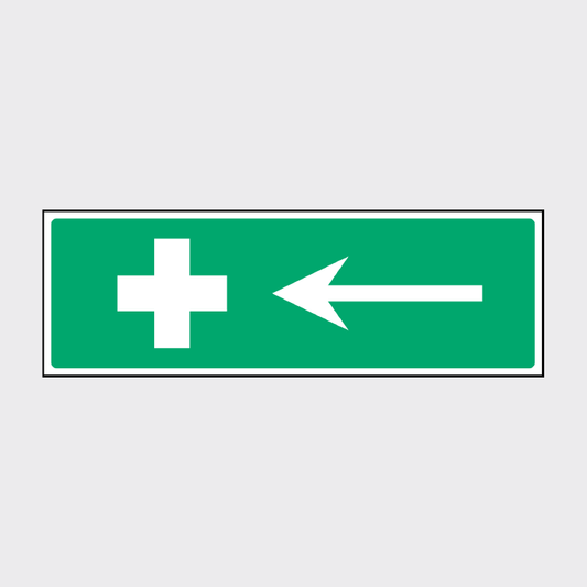 First Aid - Left Arrow Signage - FAID0029