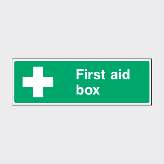 First Aid Box Sign Landscape