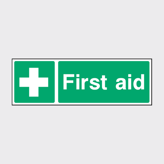 First Aid Landscape Sign