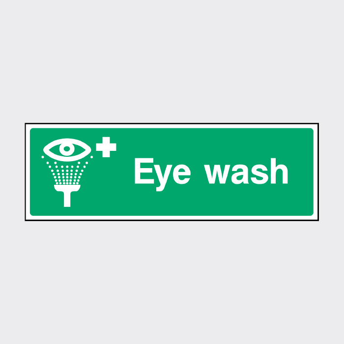 First Aid Eye Wash Sign | Emergency Safety Notice