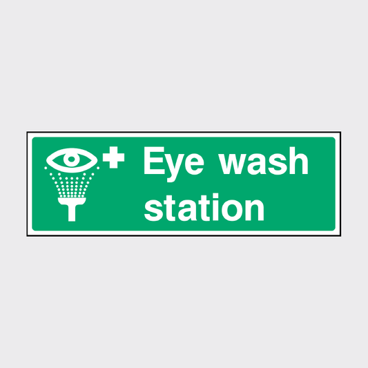 First Aid - Eye Wash Station Sign
