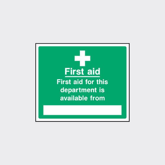 First Aid for this Department - FAID0039