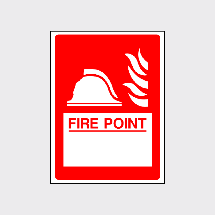 Fire Point Labels Fire Point Sign | Fire Safety Notice