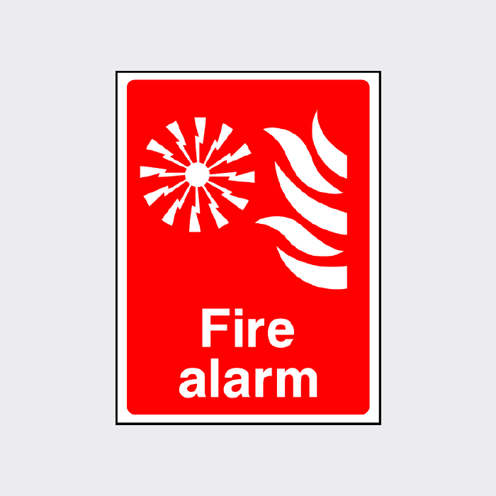 Fire alarm sign - FEQ0012 – The Safety Sign Shop