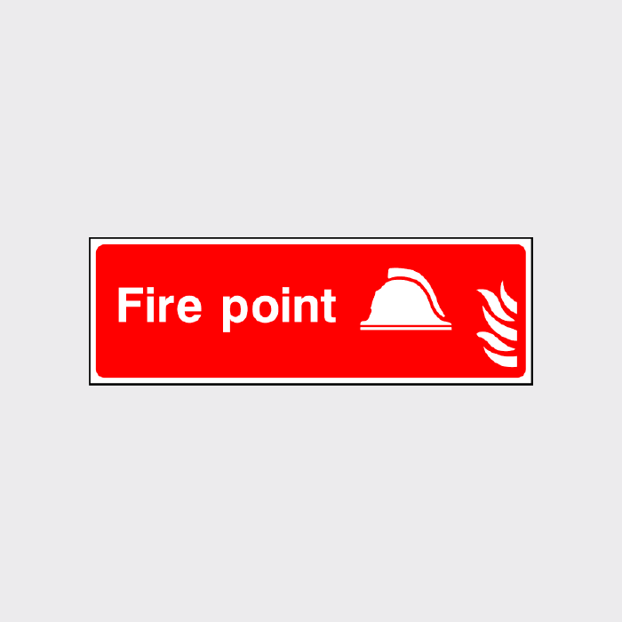 Fire Point Landscape Sign | Fire Safety Notice