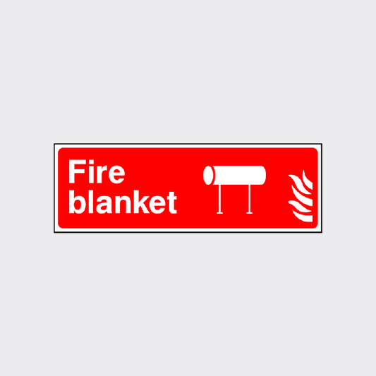 Fire Blanket landscape sign