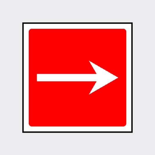 Red Arrow Right Sign