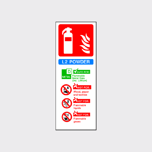 L2 Powder Fire Extinguisher Sign