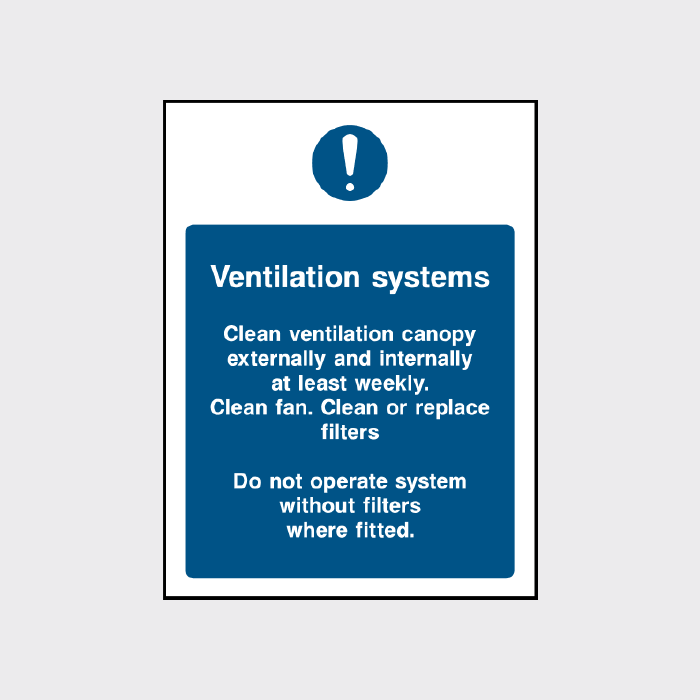 Exit Fan Clean Sign Ventilation Systems Safety Sign | Workplace Air Quality Notice