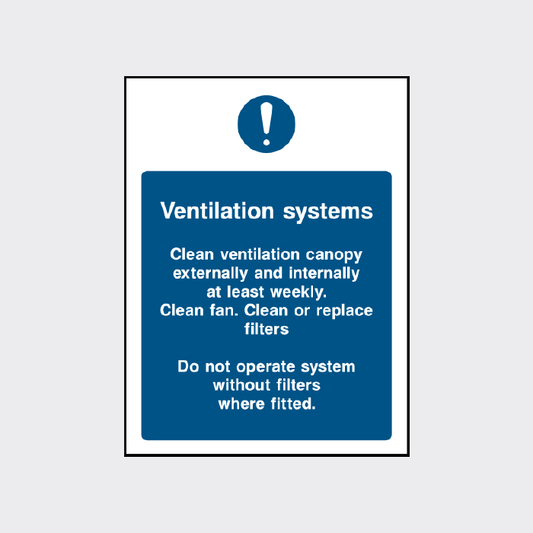 Ventilation Systems safety sign