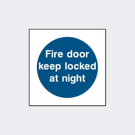 Fire door - keep locked at night  - FPRV0010