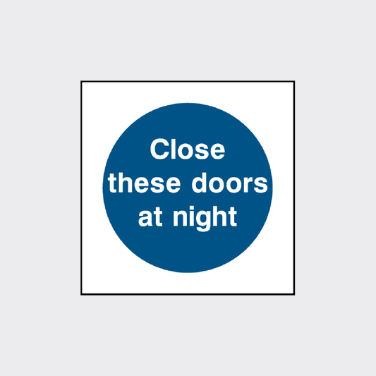 Close these doors at night  - FPRV0015