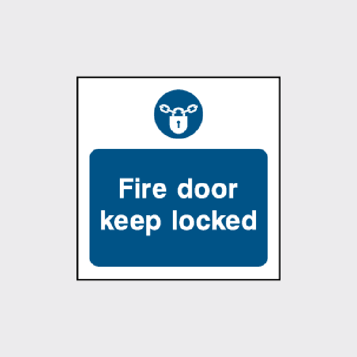 Fire Door Keep Locked Sign | Fire Safety & Security