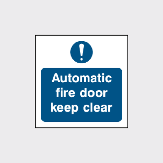 Automatic Fire Door - Keep Clear - FPRV0024